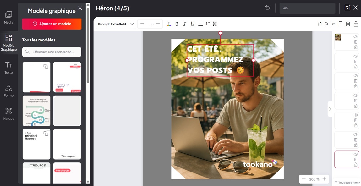 Générer des textes modifiables par l'IA sur les images par l'IA