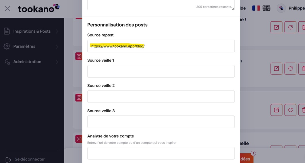 transformer ses actus en post
