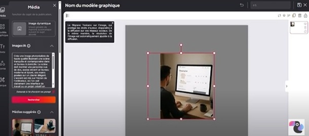 créer un visuel à partir d'un visuel
